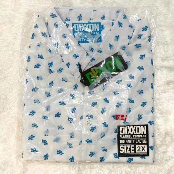 Dixxon Flannel Company Other - NIB Dixxon Party Cactus Men’s Short Sleeve Size 2X